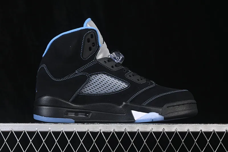 All categories Air Jordan Jordan series basketball shoes Air Jordan 5 TG version Air Jordan 5 Retro "Black University Blue" AJ5 Joe 5 University Blue DD0587-008